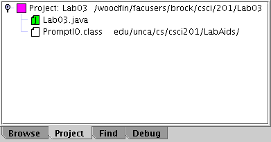 Linux Project panel