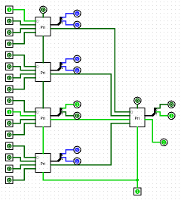 five connected priority encoder