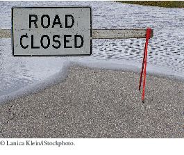 closed road - need to backtrack