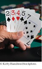 a hand of cards