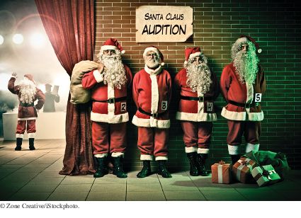 santas to be sorted bt height