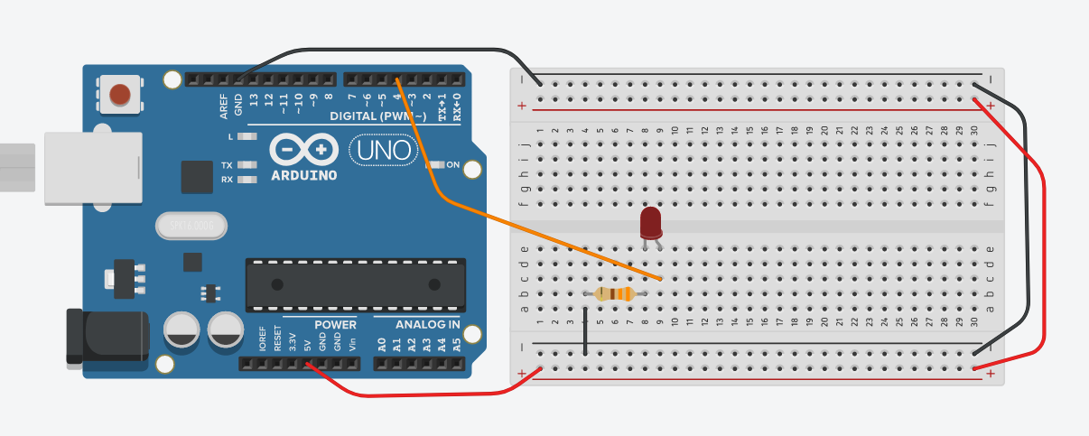 arduino with external LED