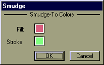 Smudge dialog box