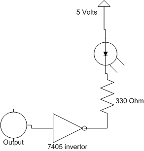 LED output schematic