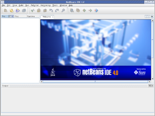 NetBeans 4.0 startup screen
