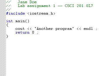 C++ program