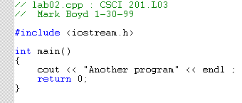 C++ program