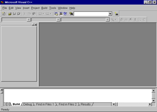 Visual C++ main window