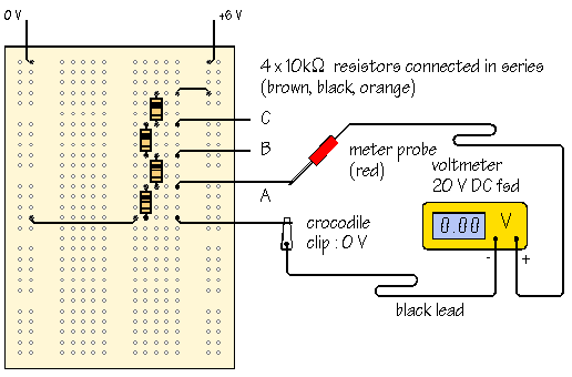 voltmeter measurements click for next circuit
