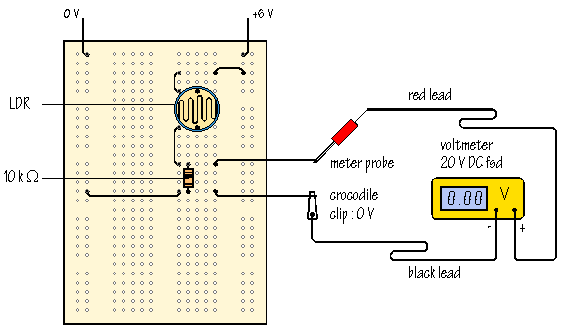 light sensor circuit click for next circuit