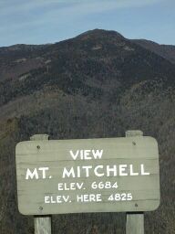 Mt Mitchell from overlook